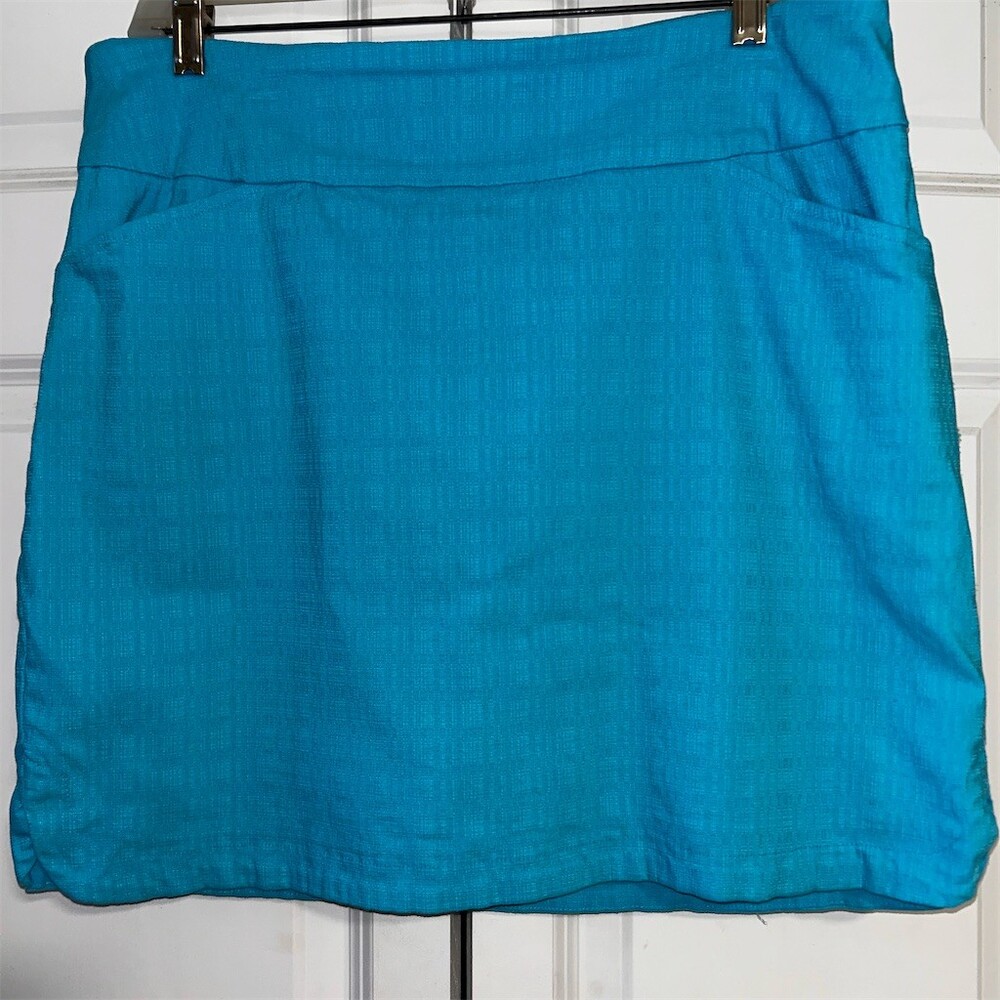 Juniper + Lime Skort Womens XL Teal Blue Short Pull On Built-In Shorts